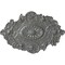 Ekena Millwork Strasbourg Ceiling Medallion, Hand-Painted Silver, 30 1/2"W x 20"H x 1 1/2"P CM30SGSLS - alternate 1